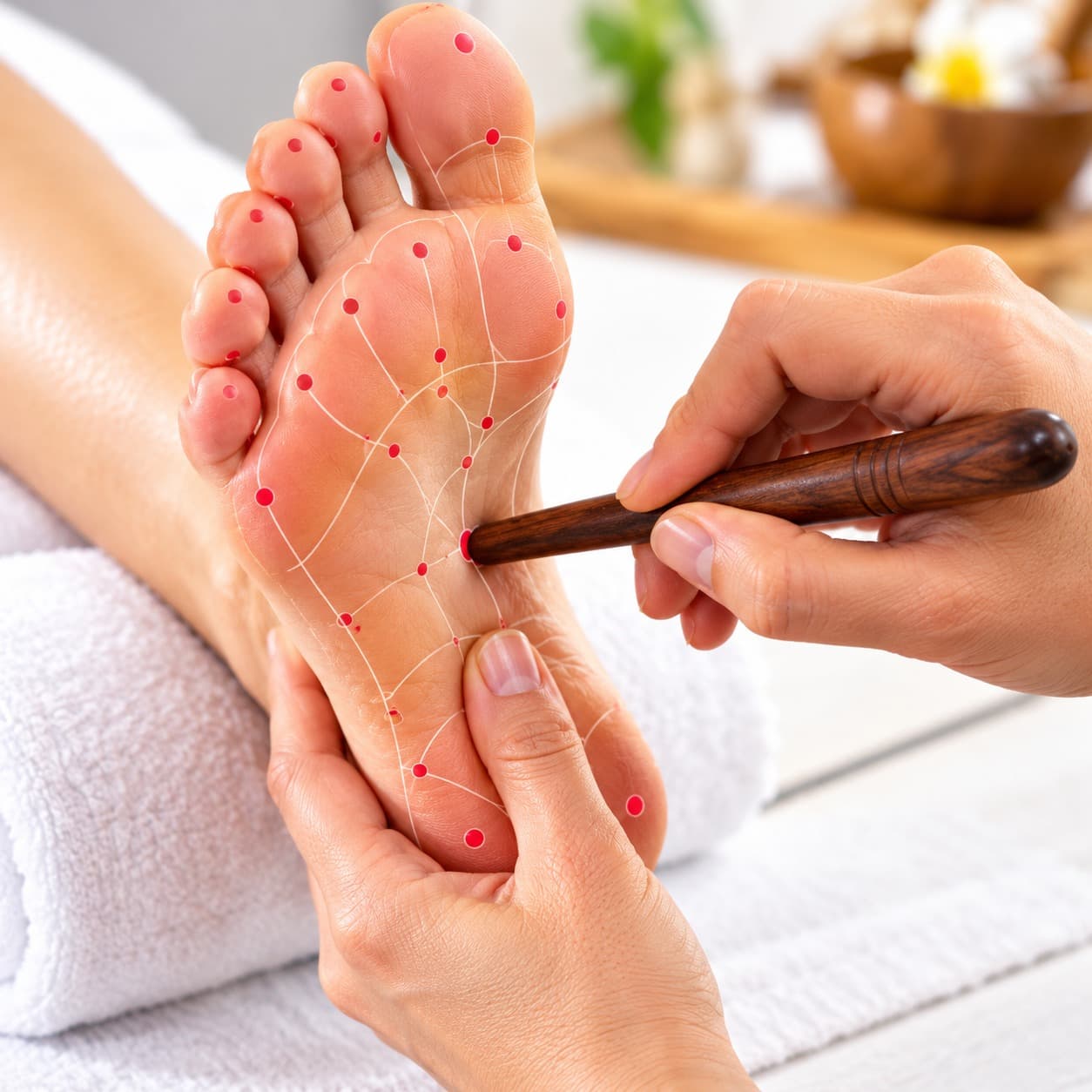 Acupressure applied by hand